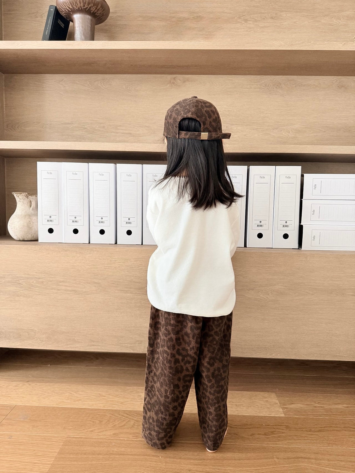 Pantaloni baggy leopard